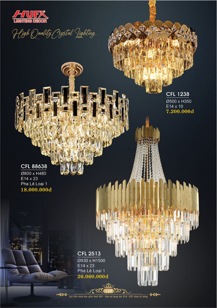 Bảng giá đèn trang trí HUFA